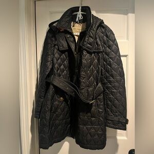 Burberry Black Quilted Coat